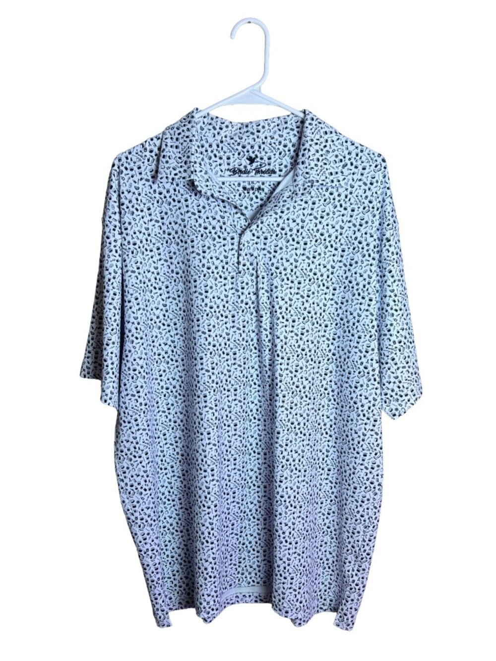 Birdie Threads Golf Polo Cocktails Print Mens XL